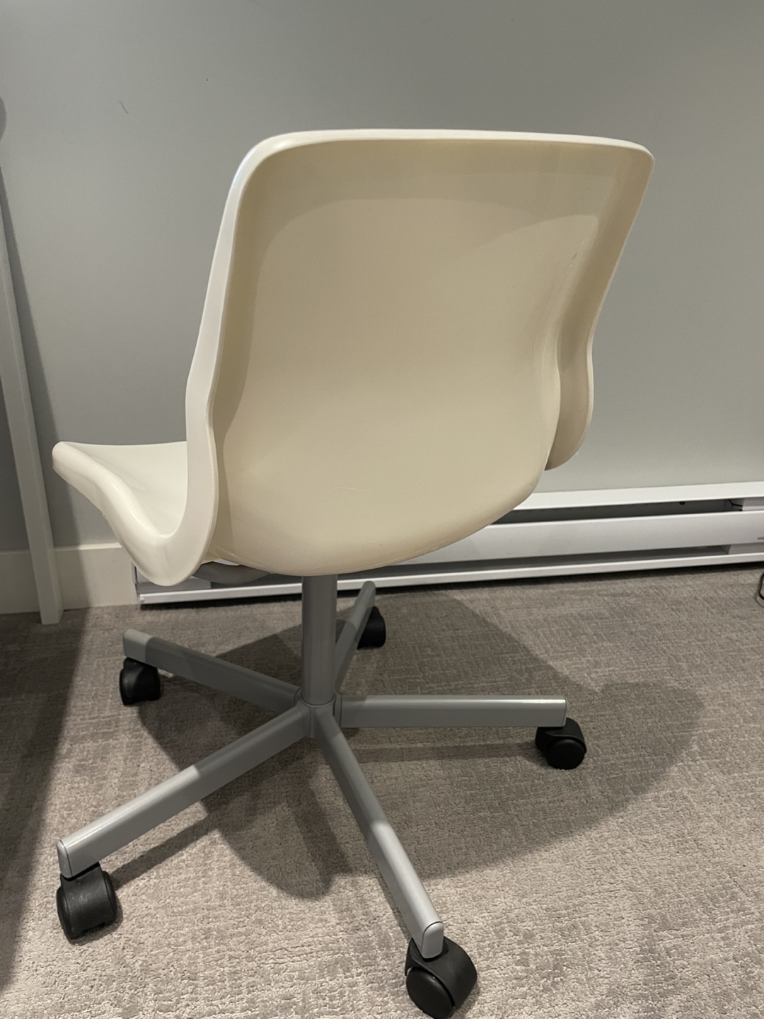 Ikea- White Office Chair with Casters - photo 2