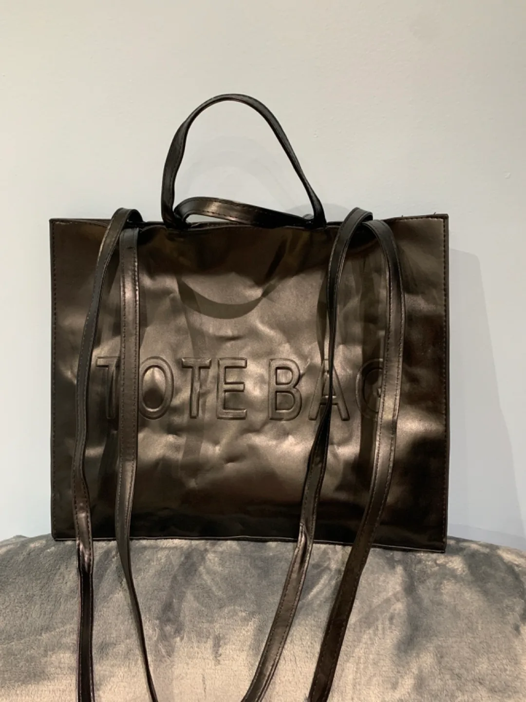 Black Tote Bag thumbnail