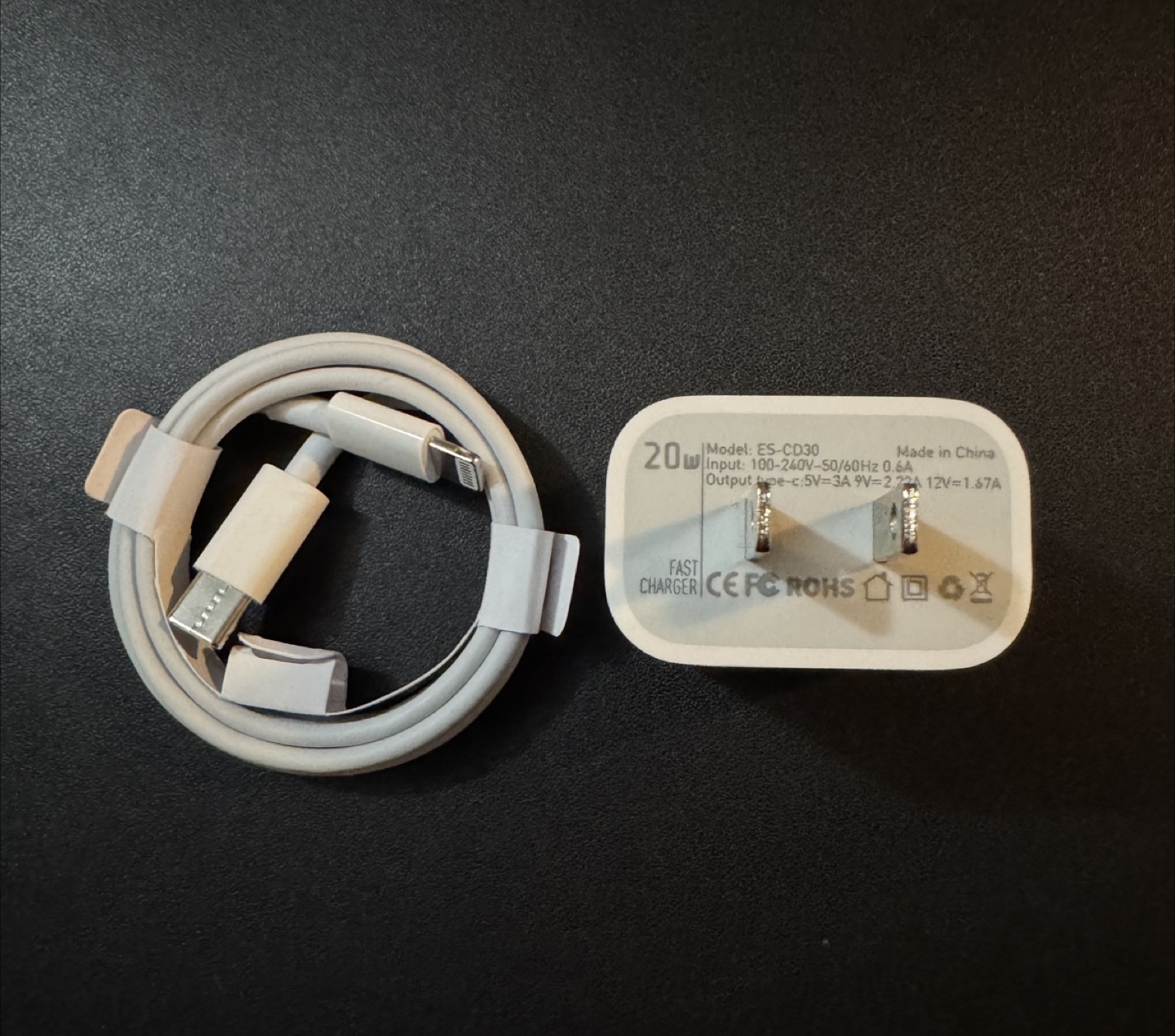 Fast charger adapter with cable *NEW*
