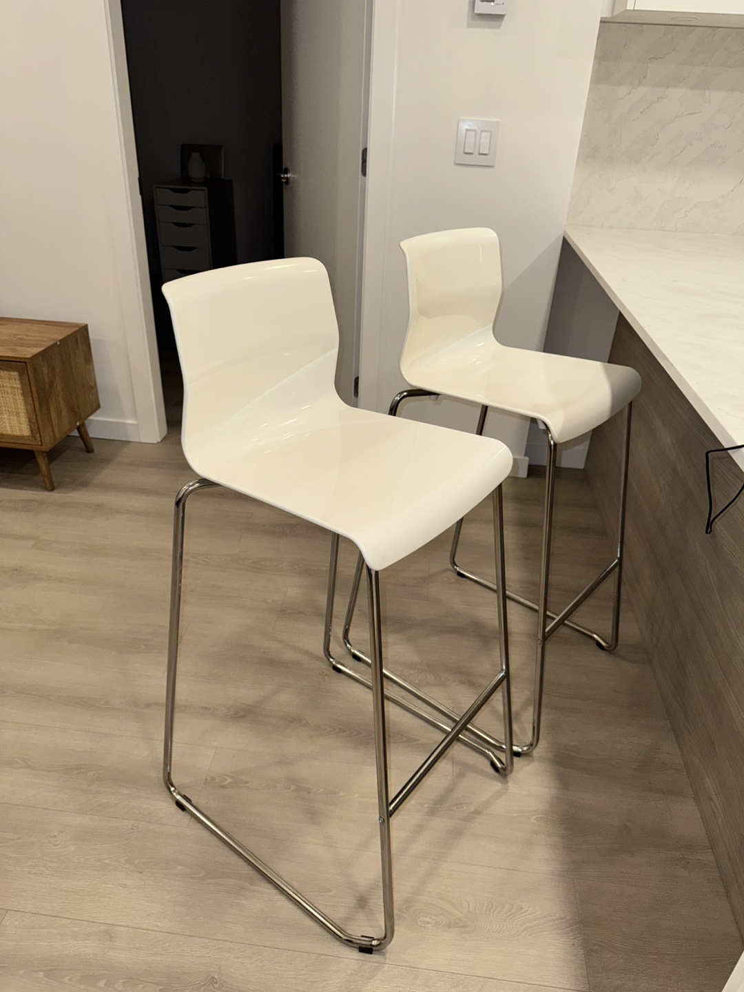 White Bar Stools - photo 3
