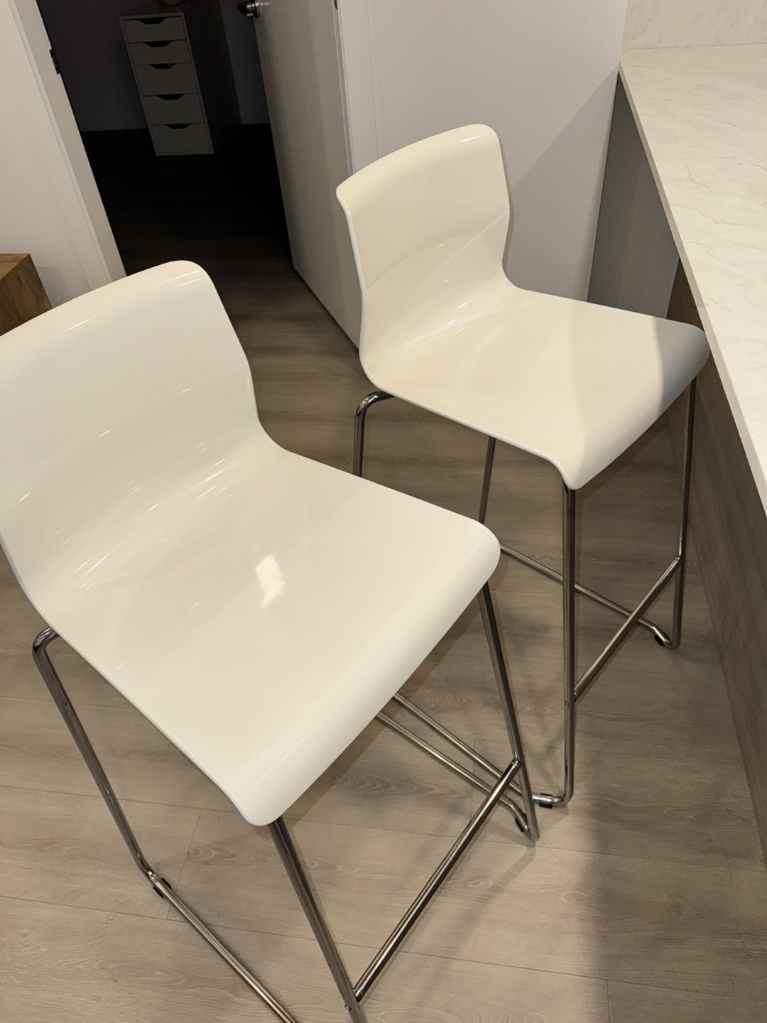 White Bar Stools - photo 2