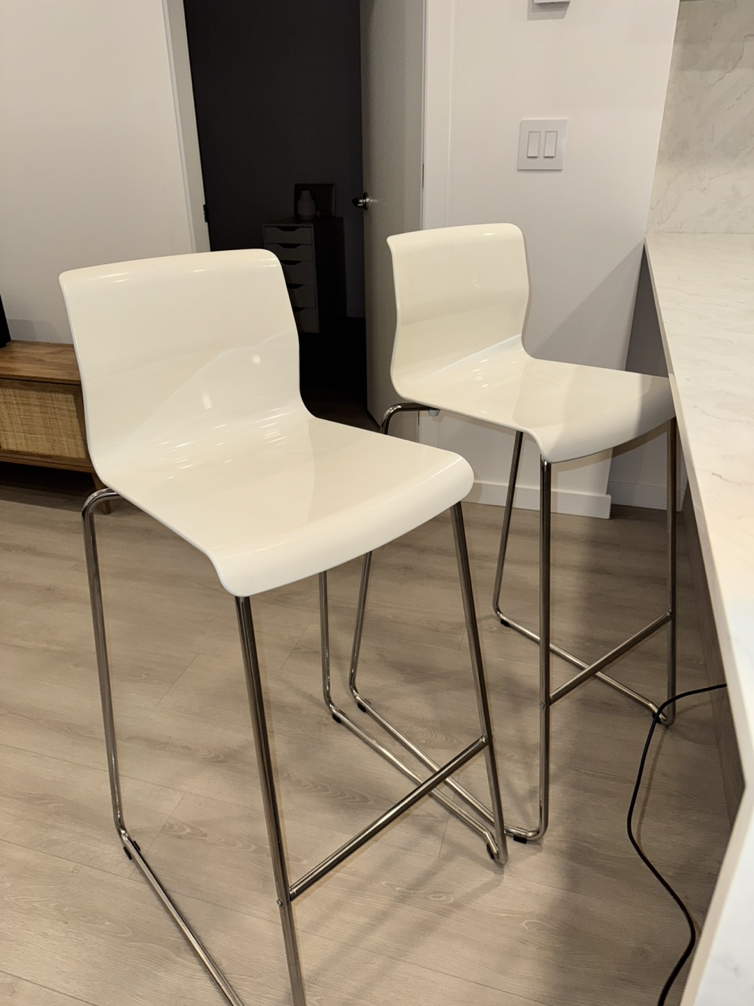 White Bar Stools