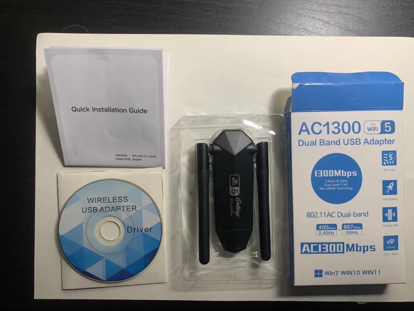 Generic dual-band wifi adapter for PC or laptop thumbnail