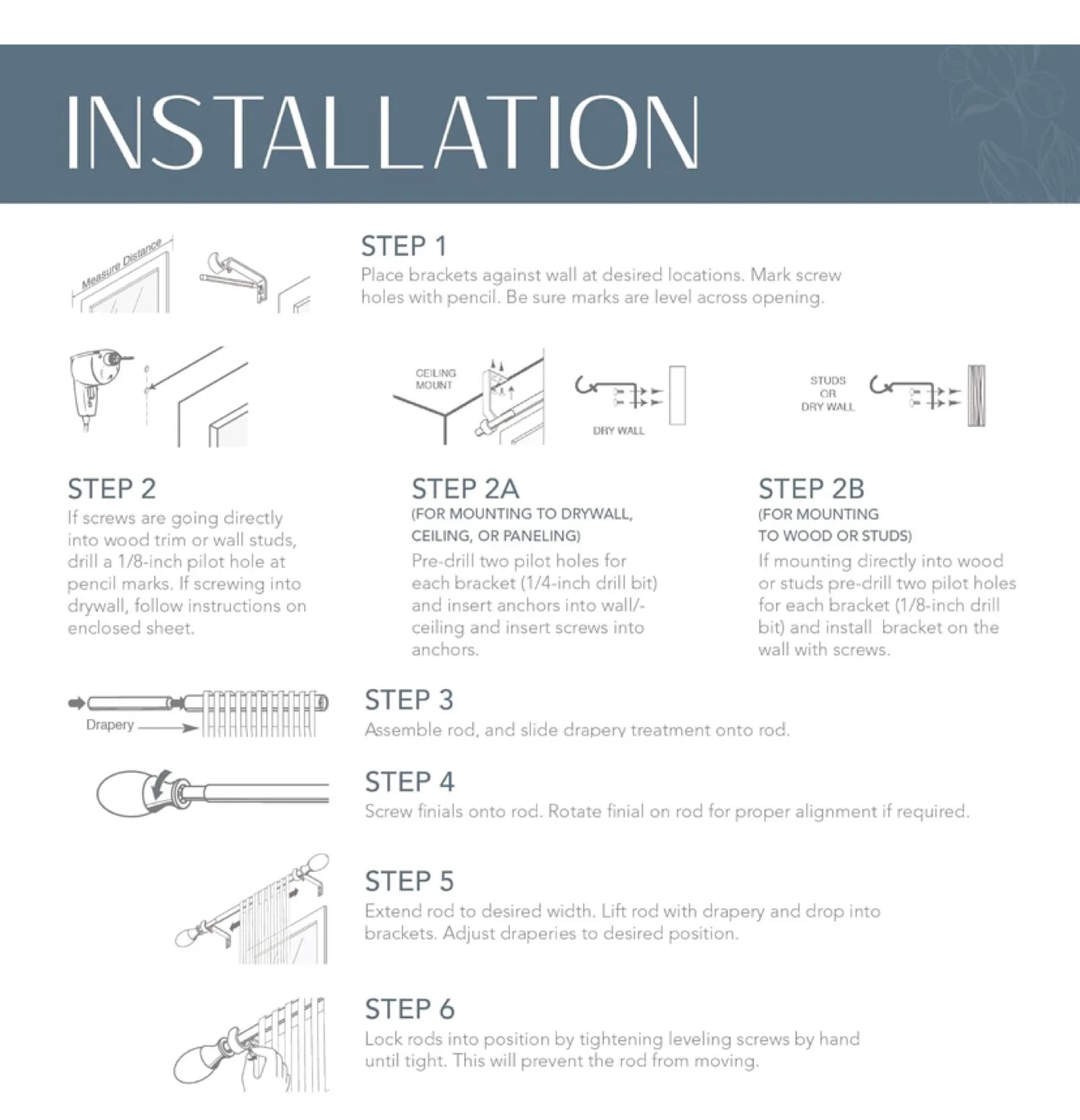 New Black Curtain Rod, 86” to 120” image indicator(6)