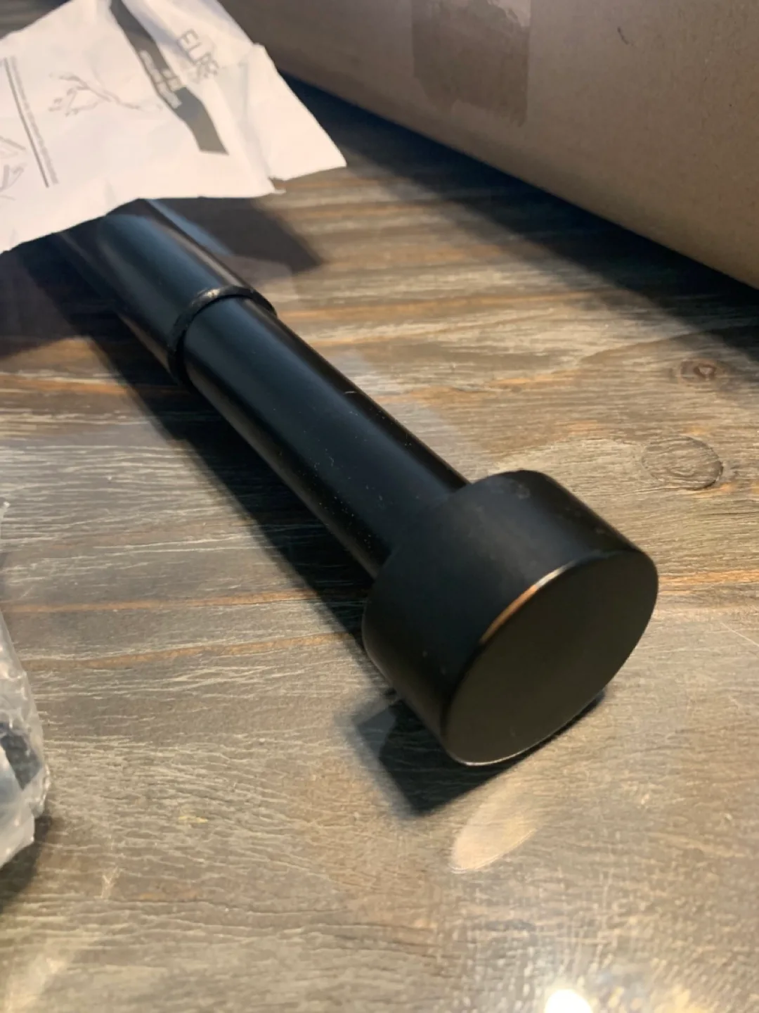 New Black Curtain Rod, 86” to 120” image indicator(7)