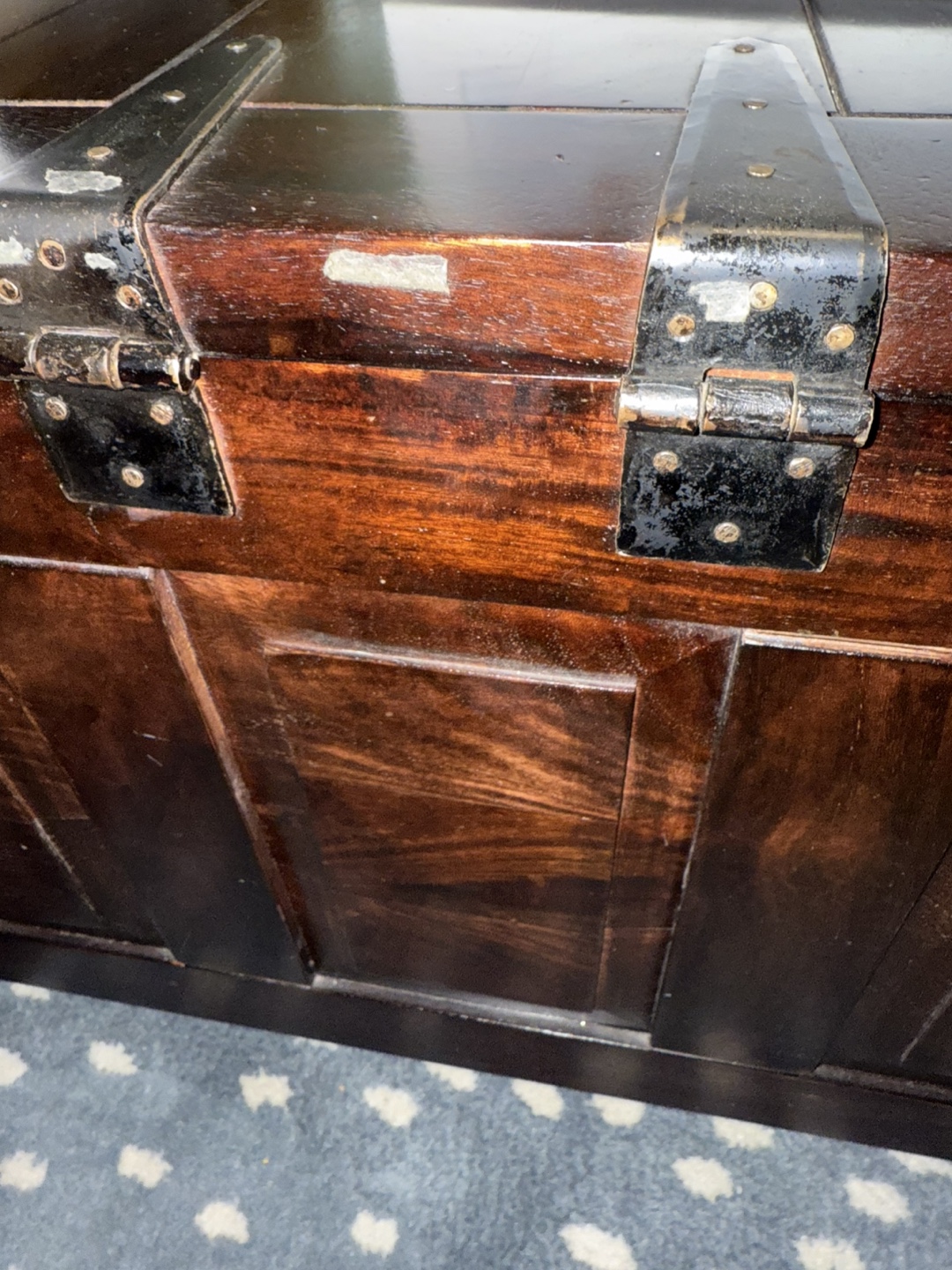 Wooden Crate & Barrel Storage Chest - photo 4