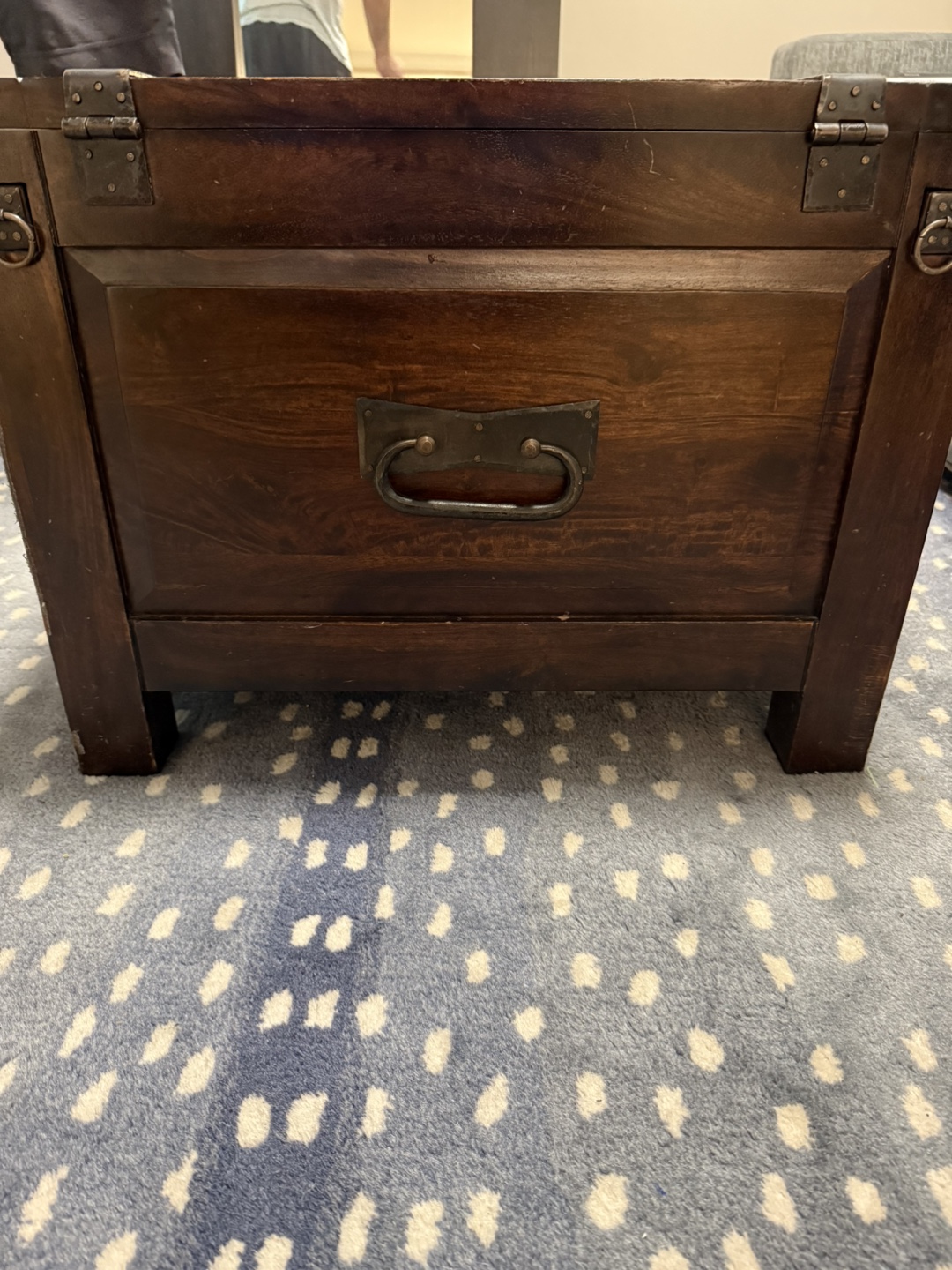 Wooden Crate & Barrel Storage Chest - photo 3