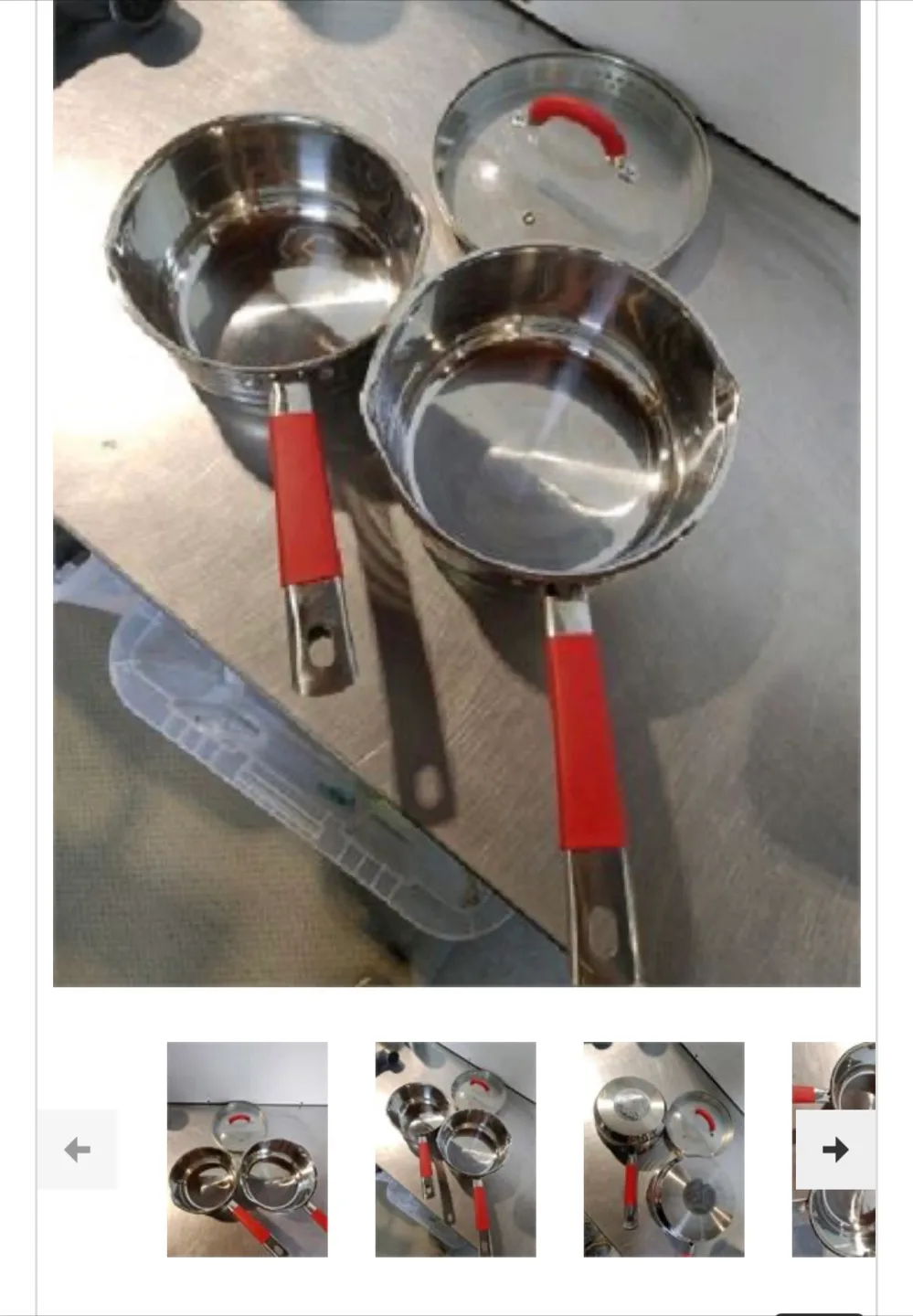 Stainless Steel Sauce Pans Set image indicator(3)