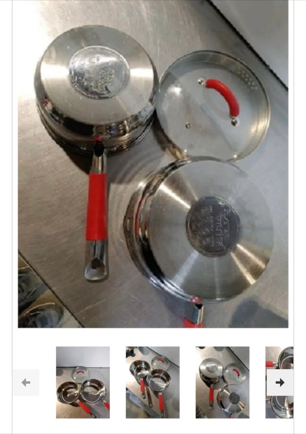 Stainless Steel Sauce Pans Set image indicator(2)