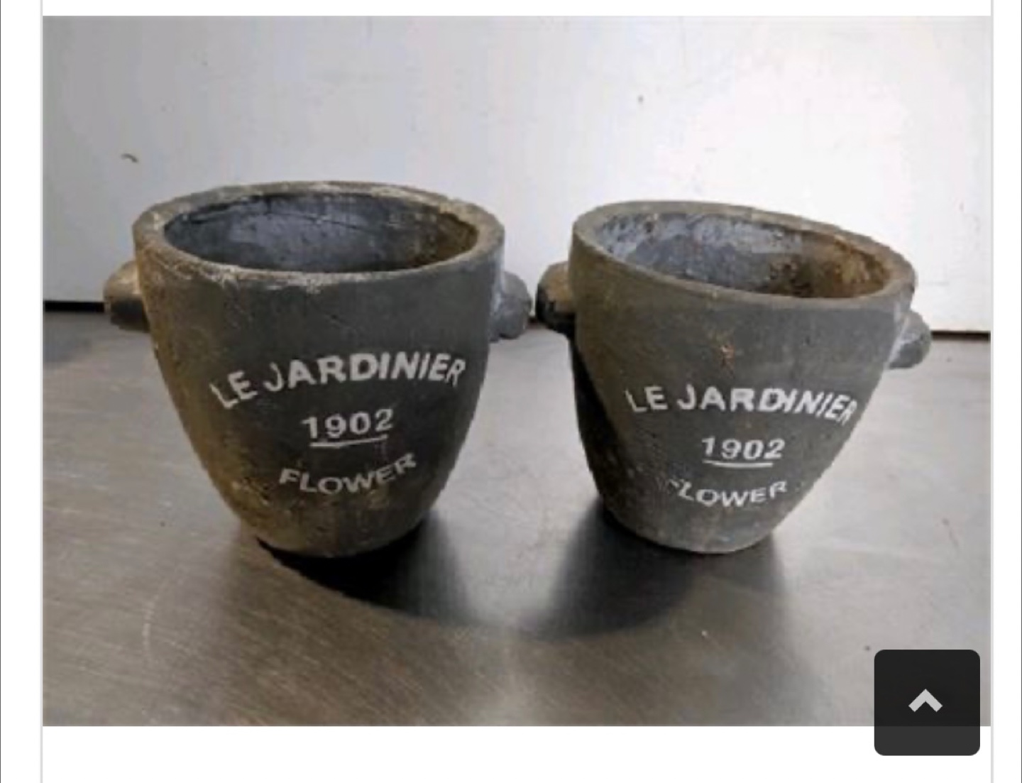 Vintage Le Jardinier Flower Pots