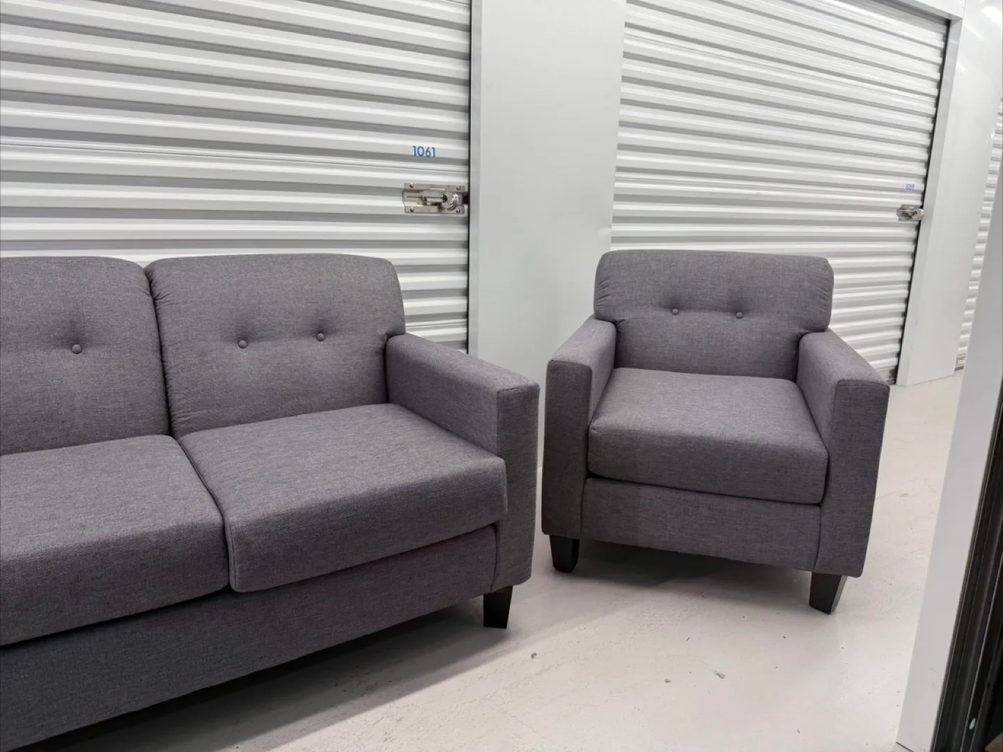 Grey Sofa and Armchair Set image indicator(2)