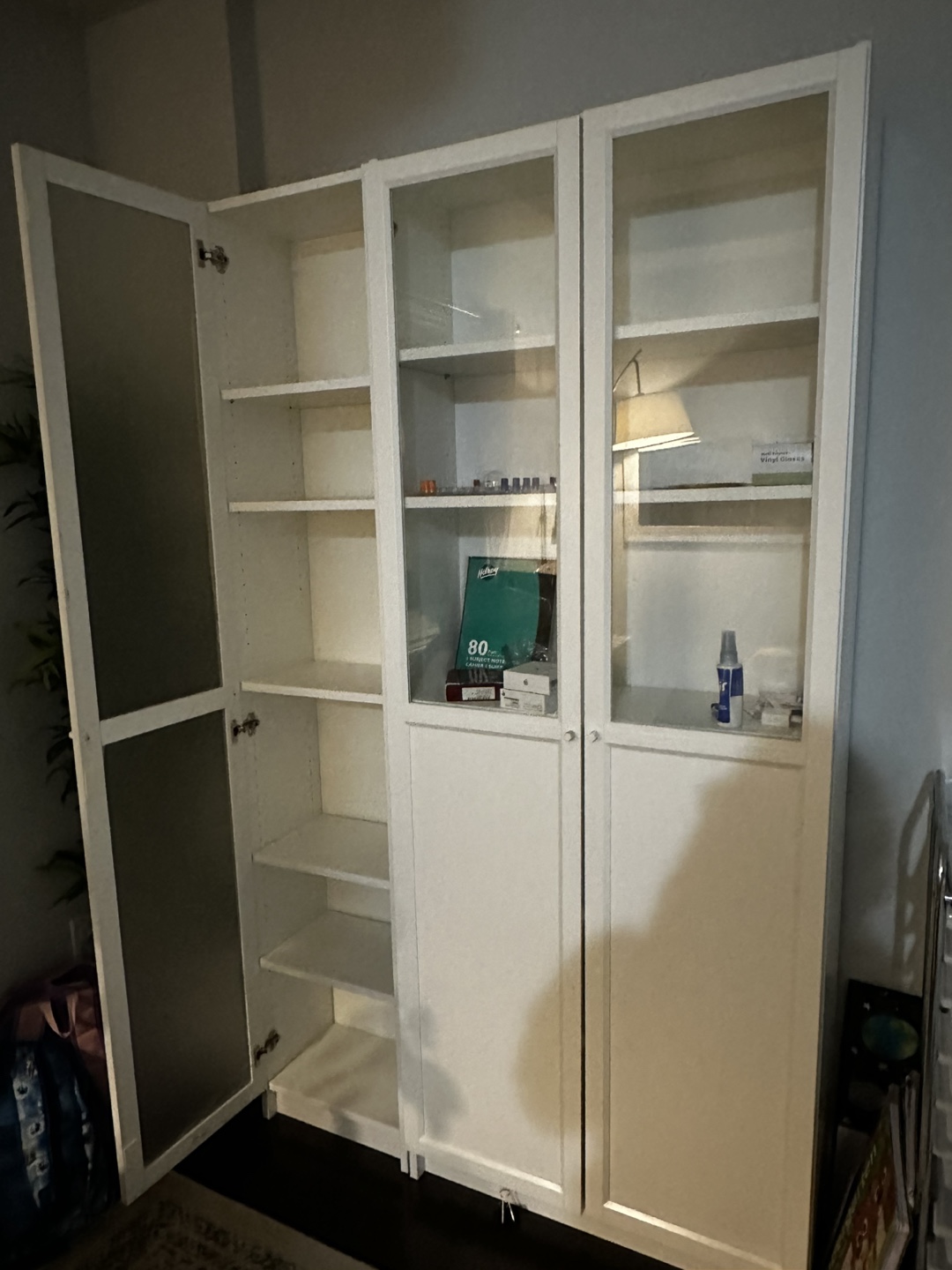 IKEA White Glass Door Cabinet - photo 2
