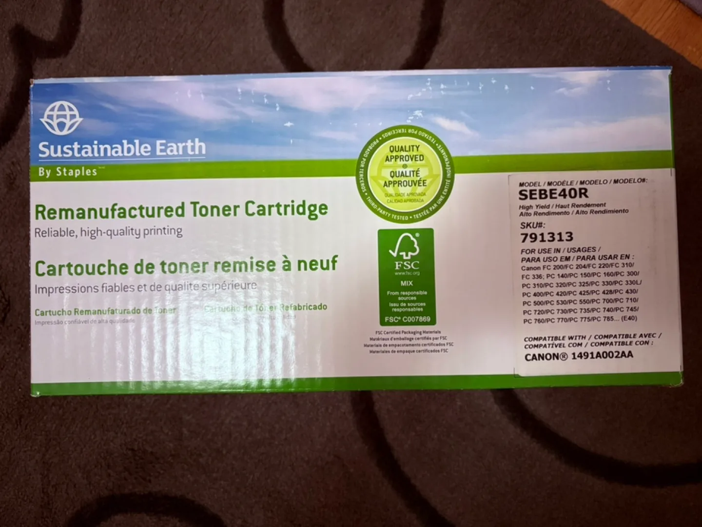Sustainable Earth By Staples Toner Cartridge thumbnail