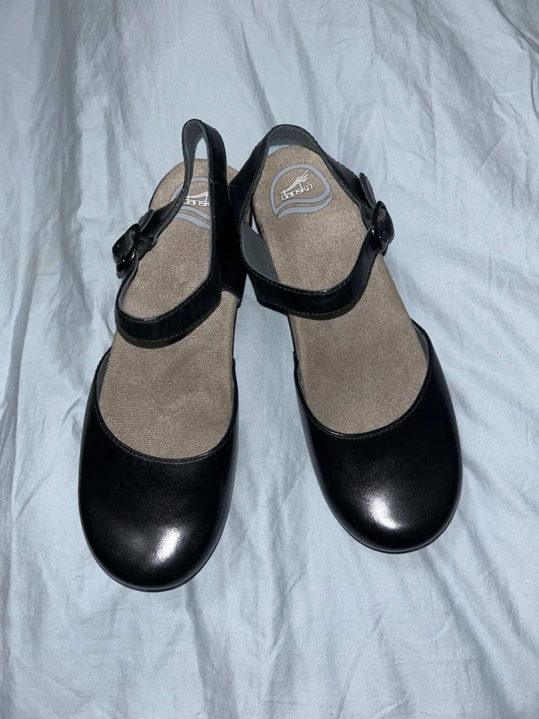 Dansko Black Leather Mary Jane Style Shoes - NEW - SZ 39 image indicator(2)