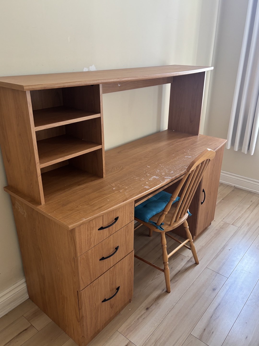 Wooden Desk with drawers - photo 2
