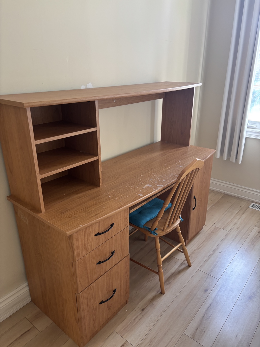 Wooden Desk with drawers