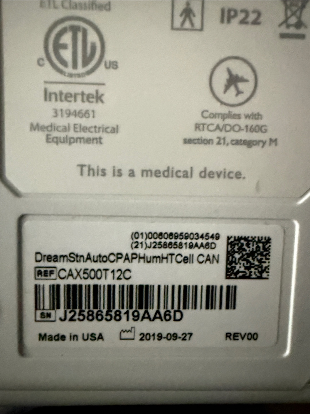 CPAP Machine with Accessories - photo 5