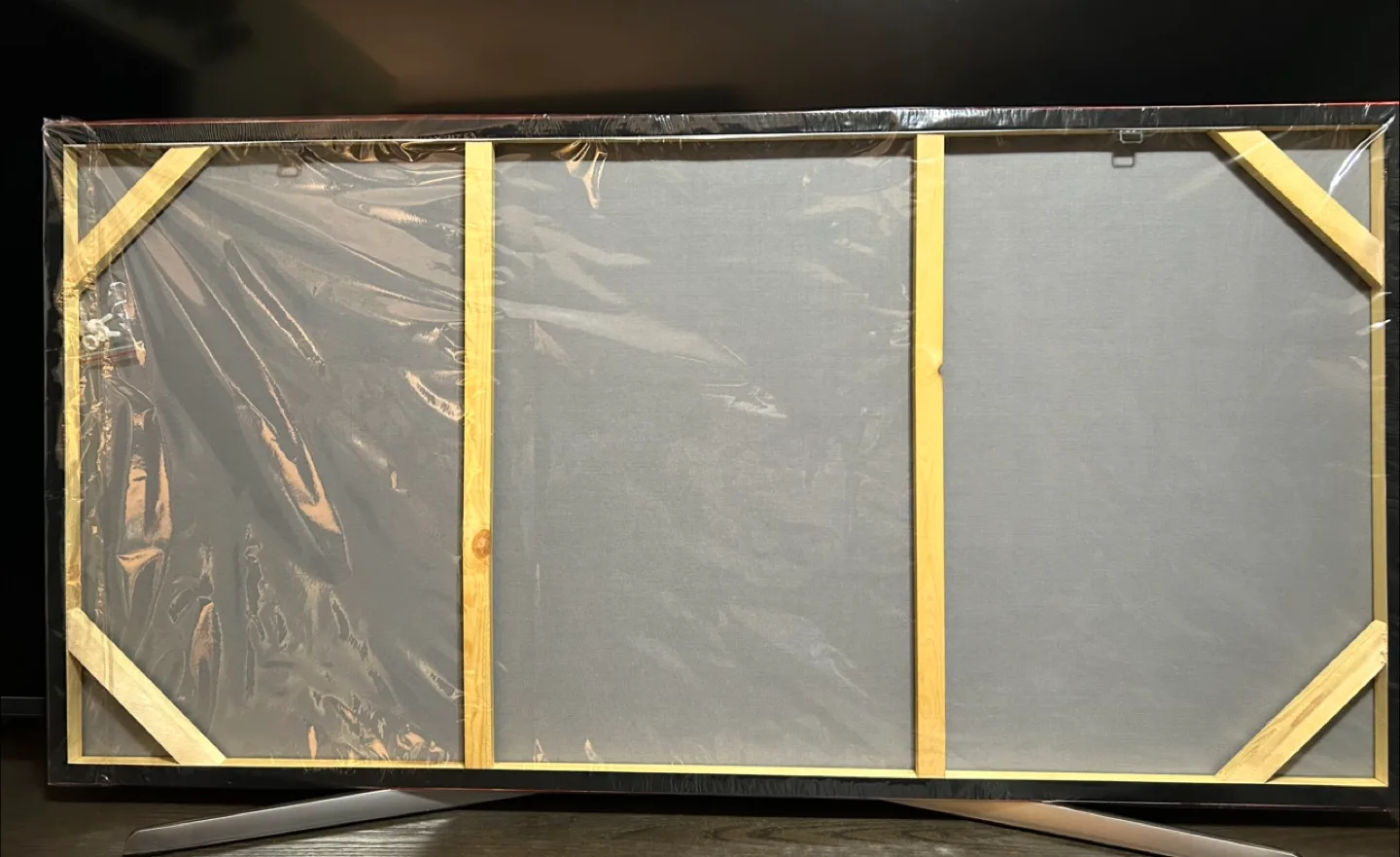 Red & Black Textured Canvas Wall Art (24”x 48”) image indicator(5)