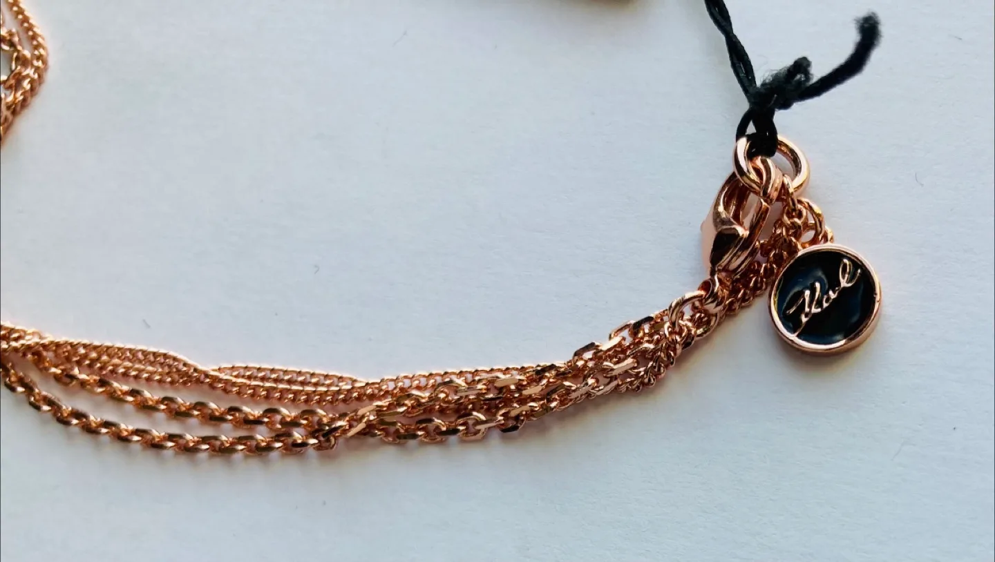 KARL LAGERFELD SWAROVSKI Cat Choupette Pendant Necklace NWT image indicator(4)