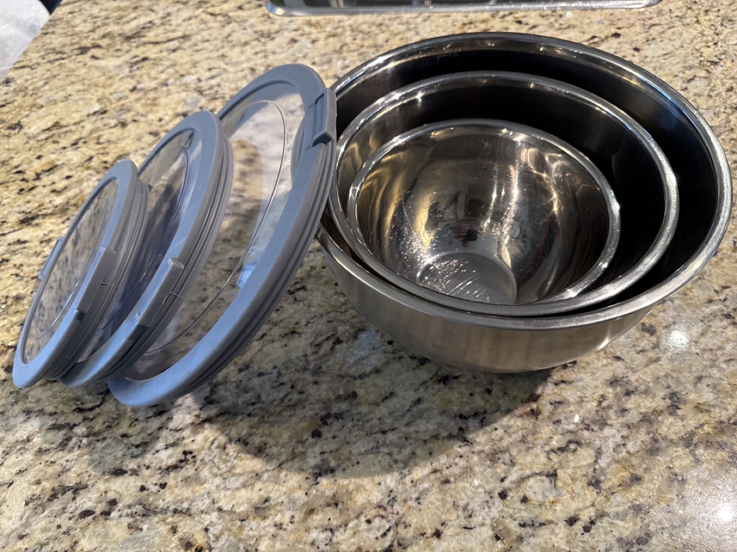 Stainless Steel Mixing Bowls with Lids