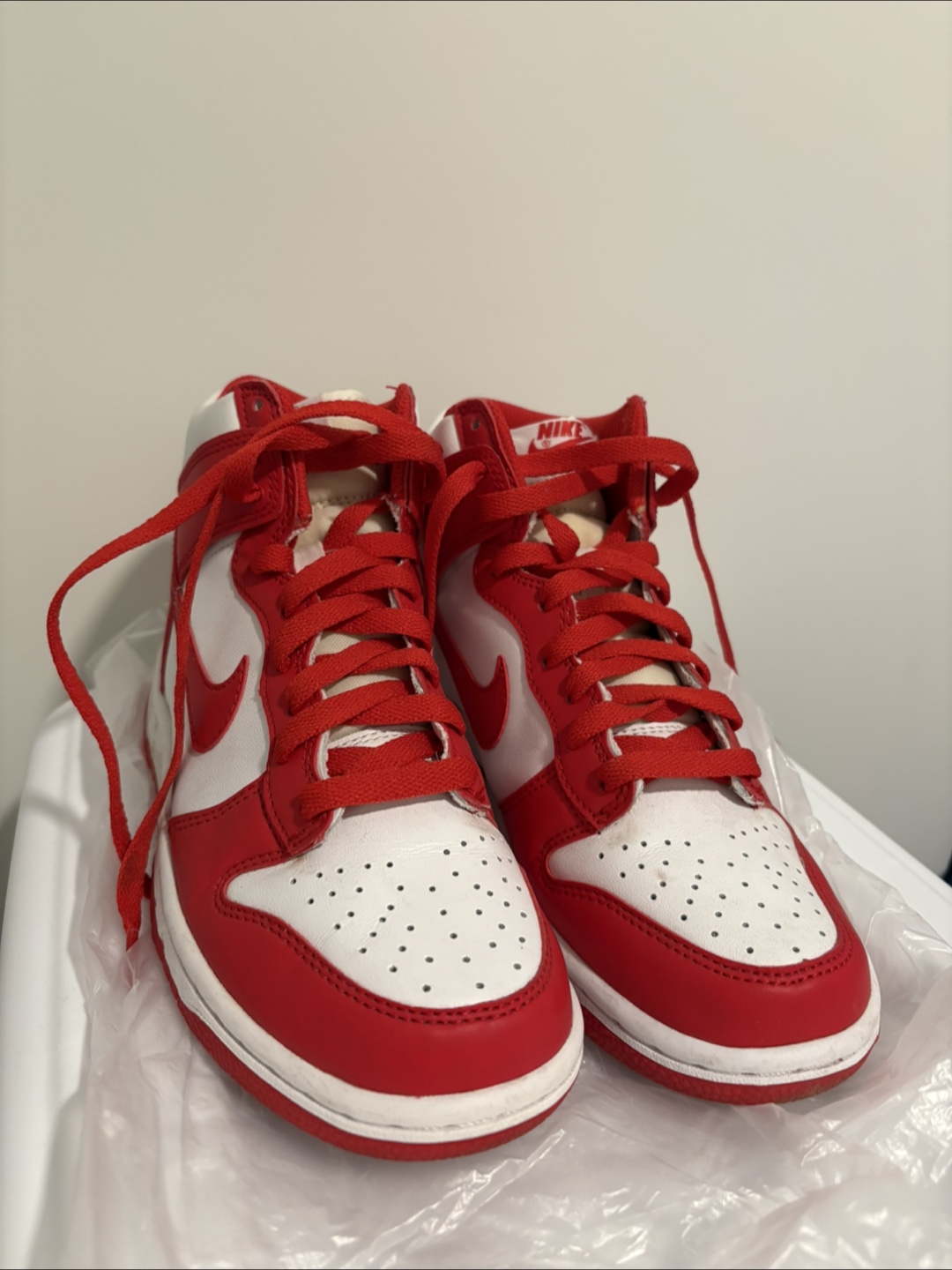 Nike Dunk High - Red and White - photo 2