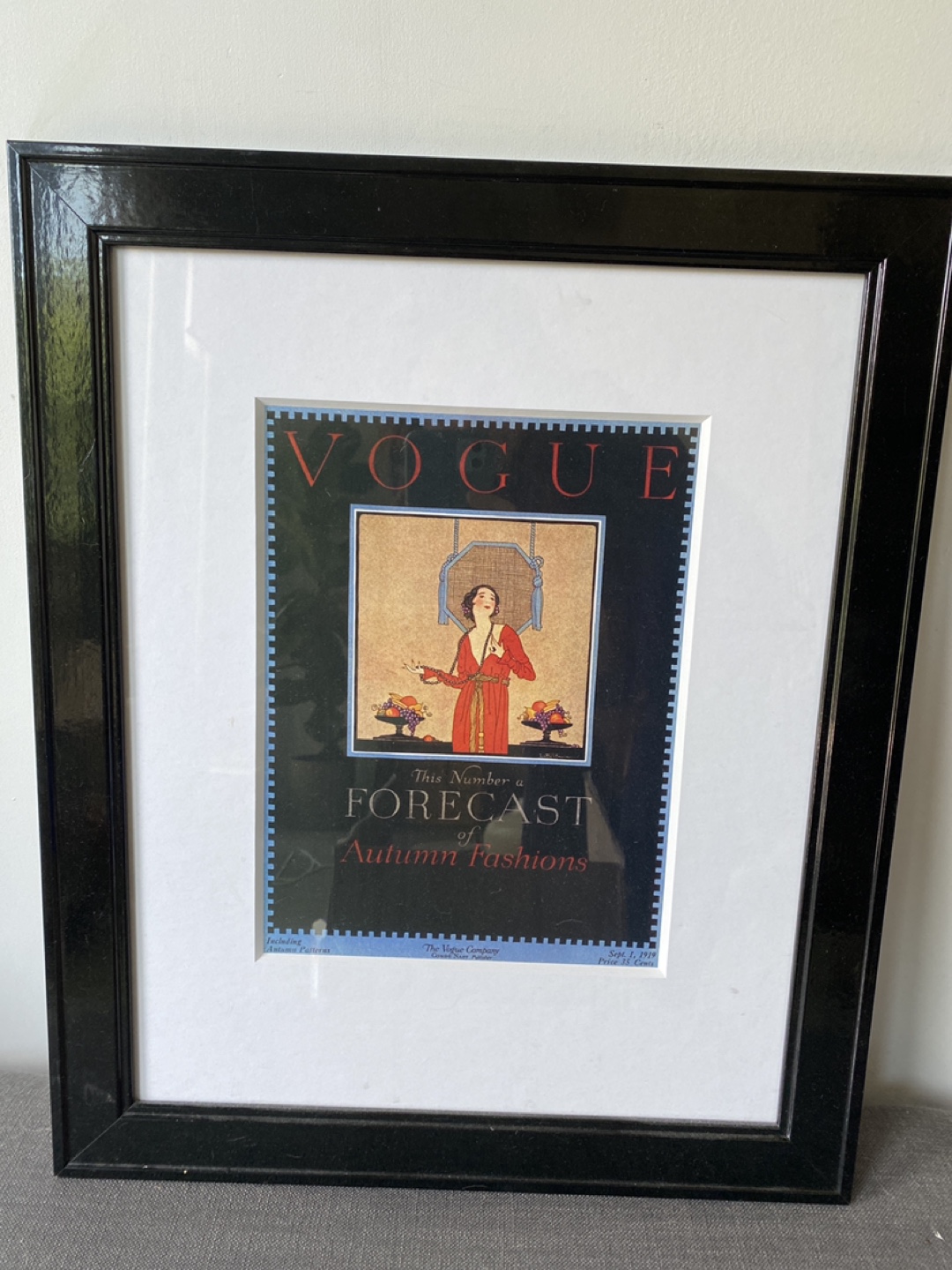 Framed Vogue Print (35 for both)
