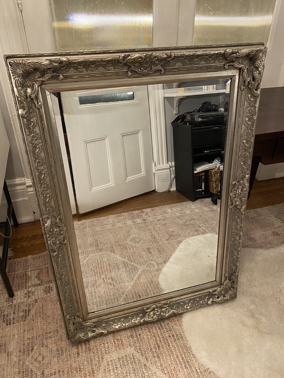 Ornate Silver Mirror - photo 2