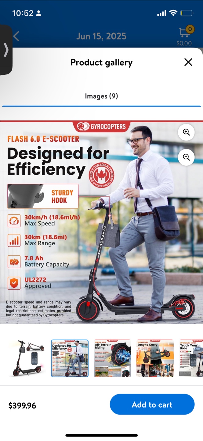 GyroCopters E-Scooter 6.0 adult - photo 2