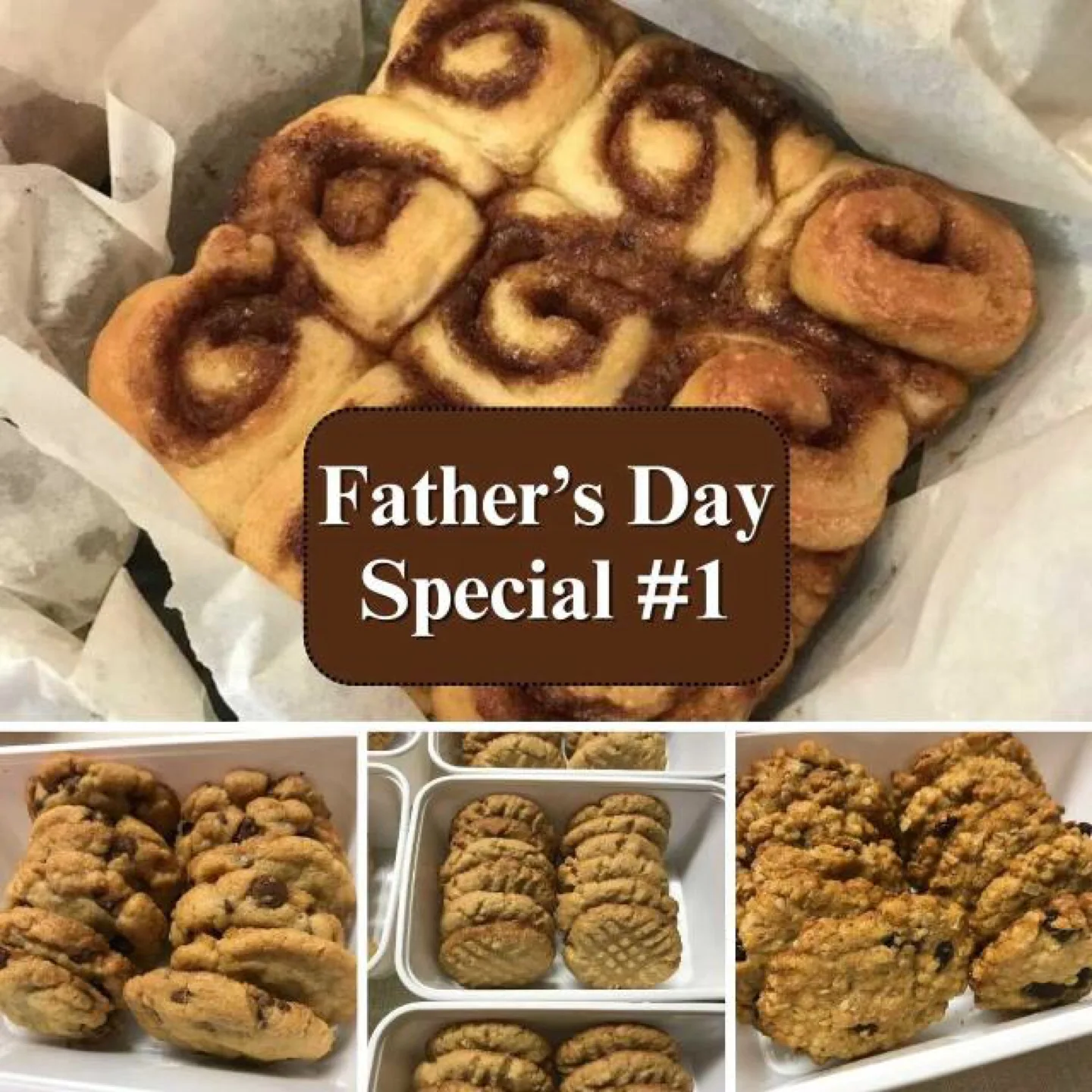 Father's Day Special #1 - Cinnamon Buns and Cookies - Home Baked thumbnail
