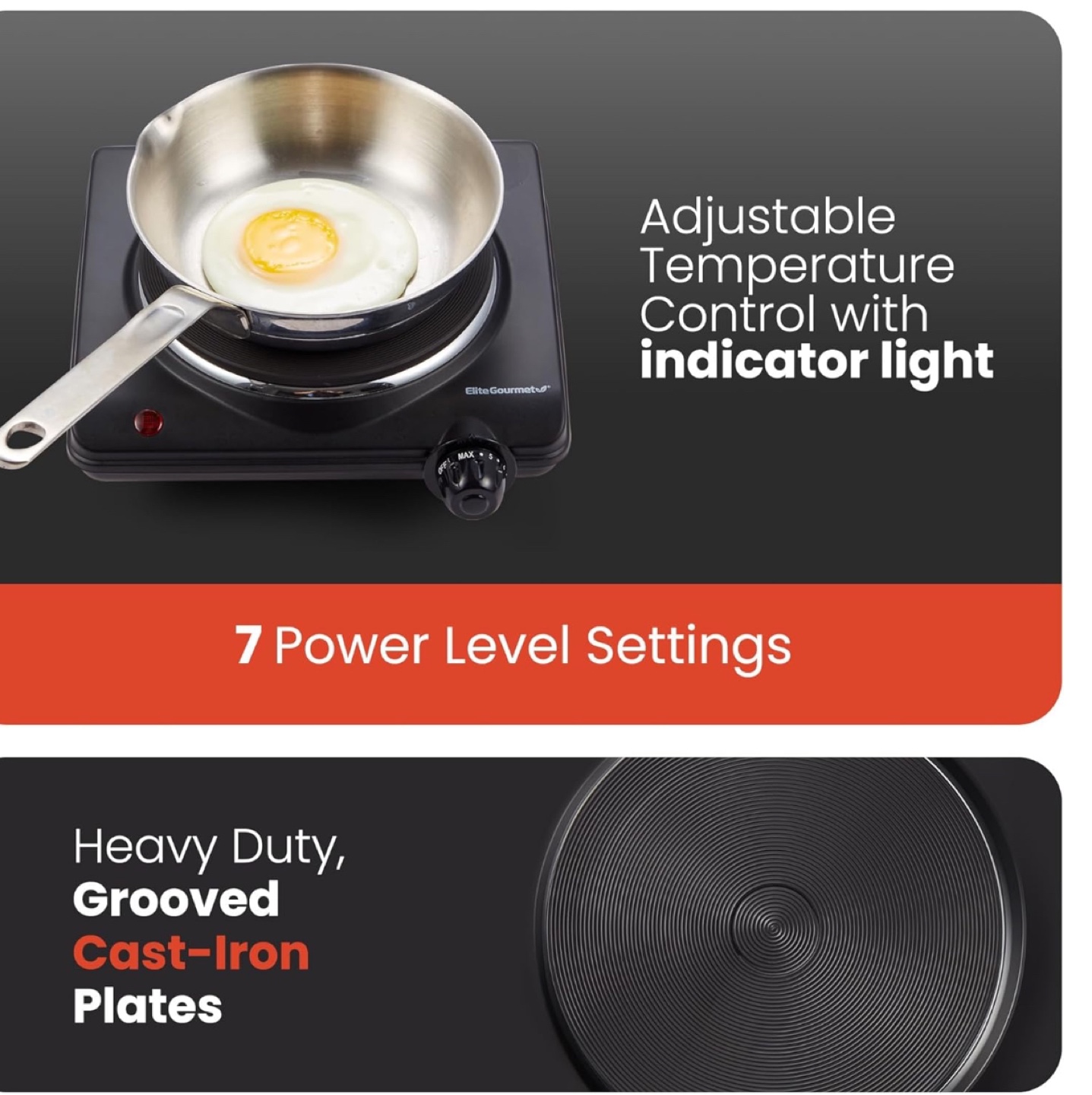 Countertop Single Flat Burner, Electric Hot Burner - photo 3