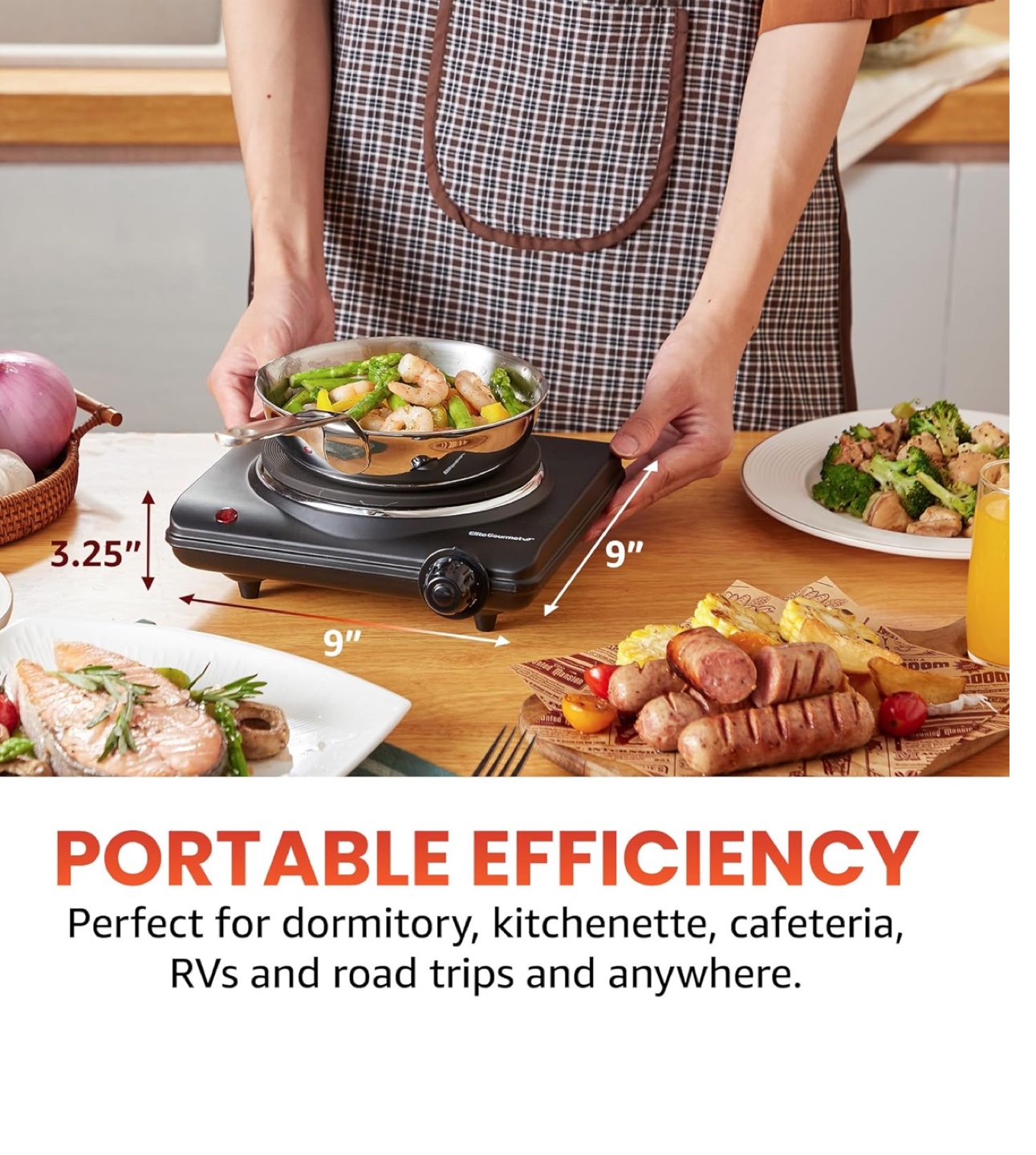 Countertop Single Flat Burner, Electric Hot Burner - photo 2