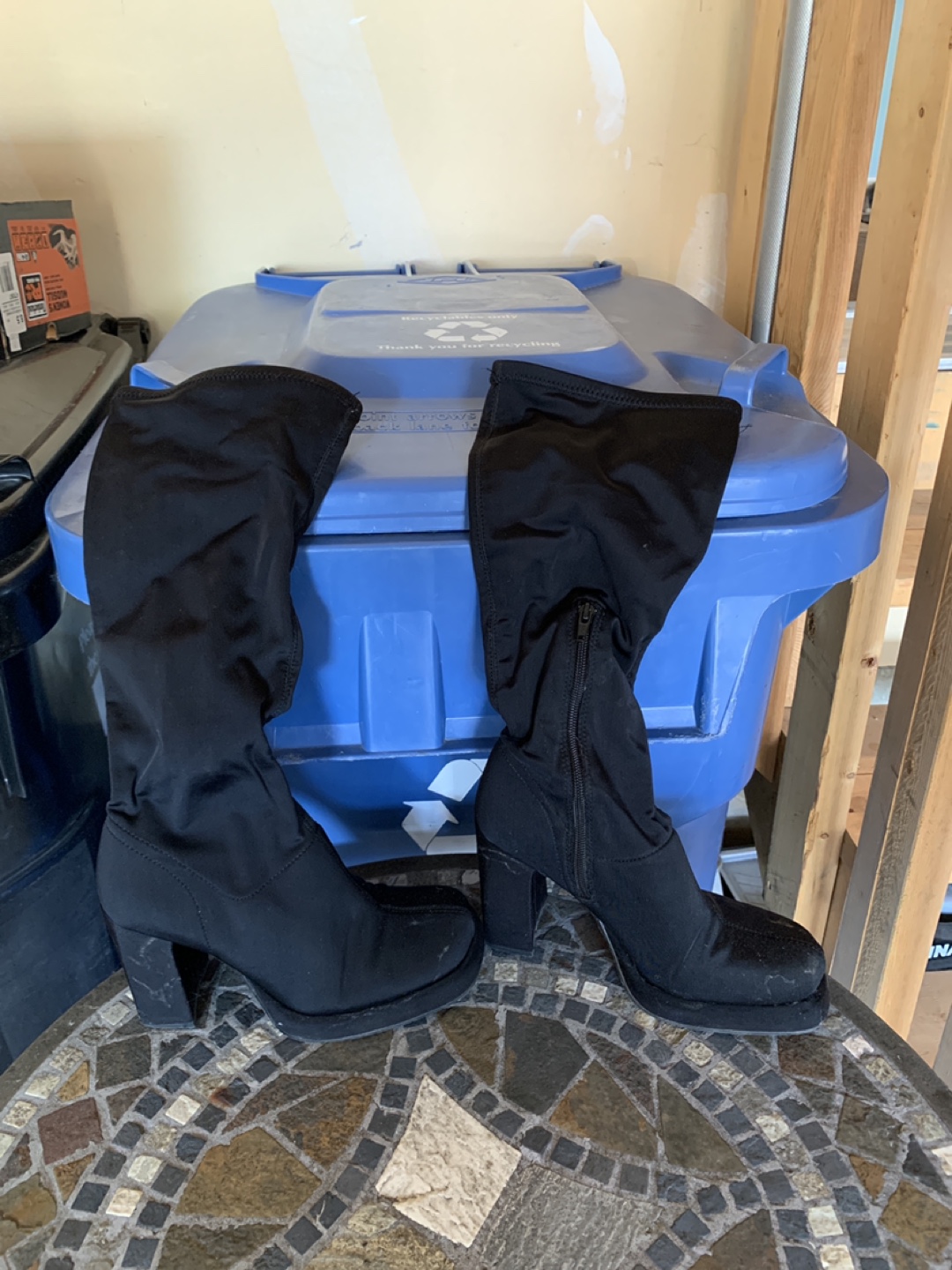 Black Knee-High Boots