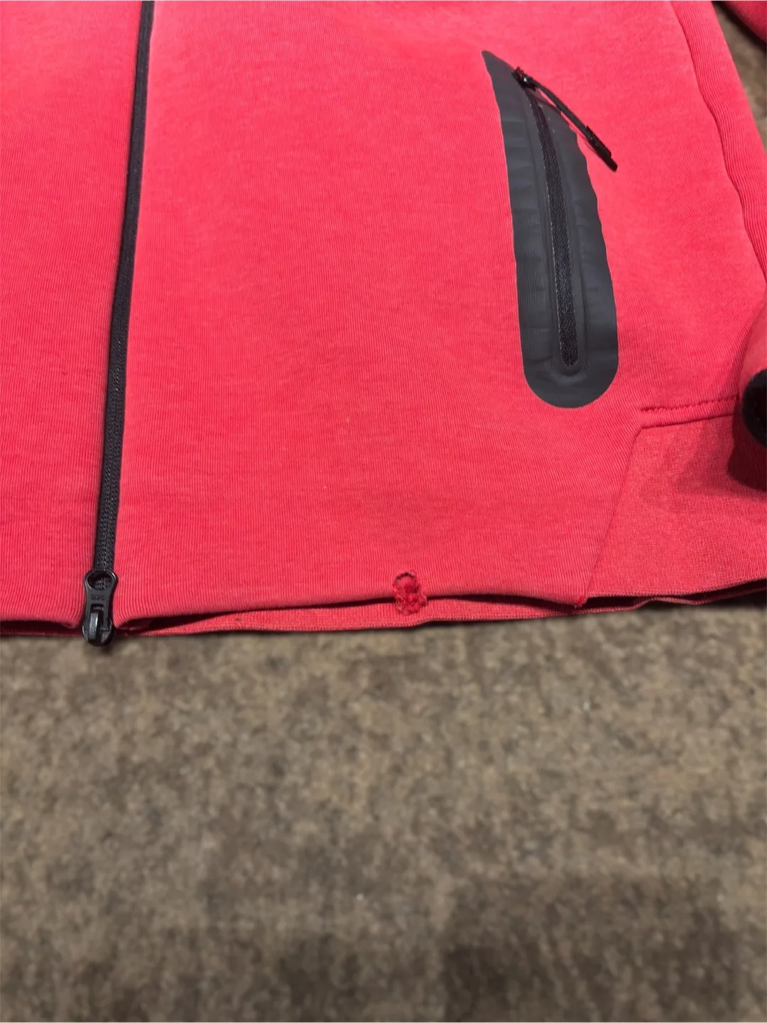 Nike Tech Fleece Hoodie – Red Men’s Large image indicator(7)