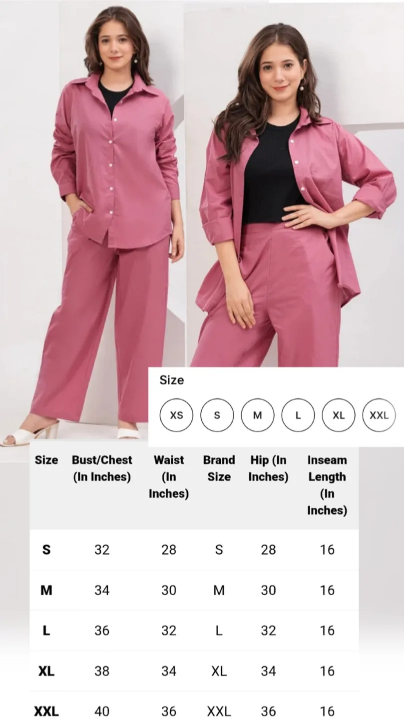 Dusty Rose Shirt and Pant Set thumbnail