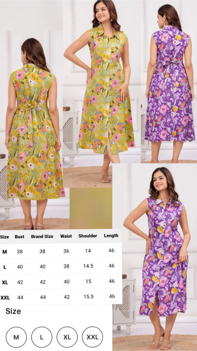 Floral Print Sleeveless Dress thumbnail