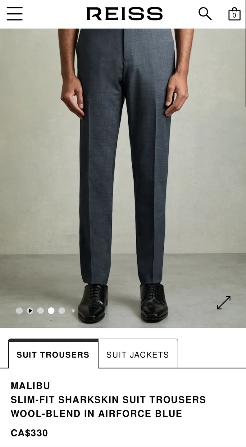 Reiss Midnight Blue Men's Suit image indicator(10)