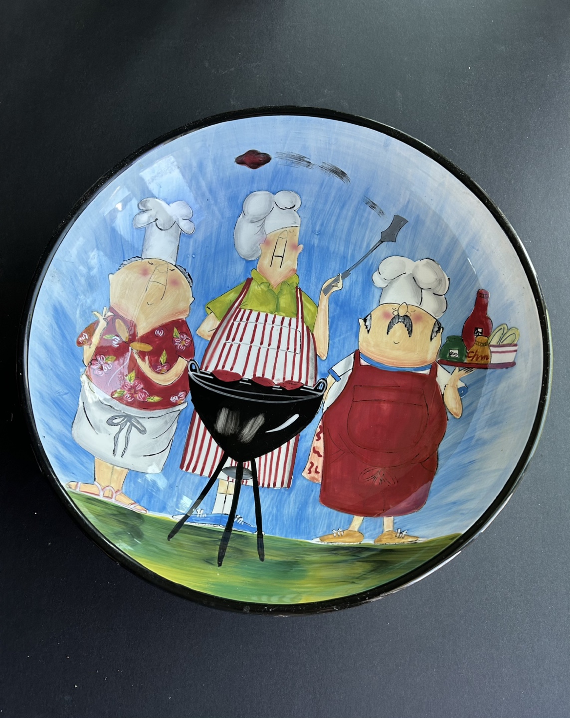 Chef salt and pepper shakers and serving bowl - photo 2