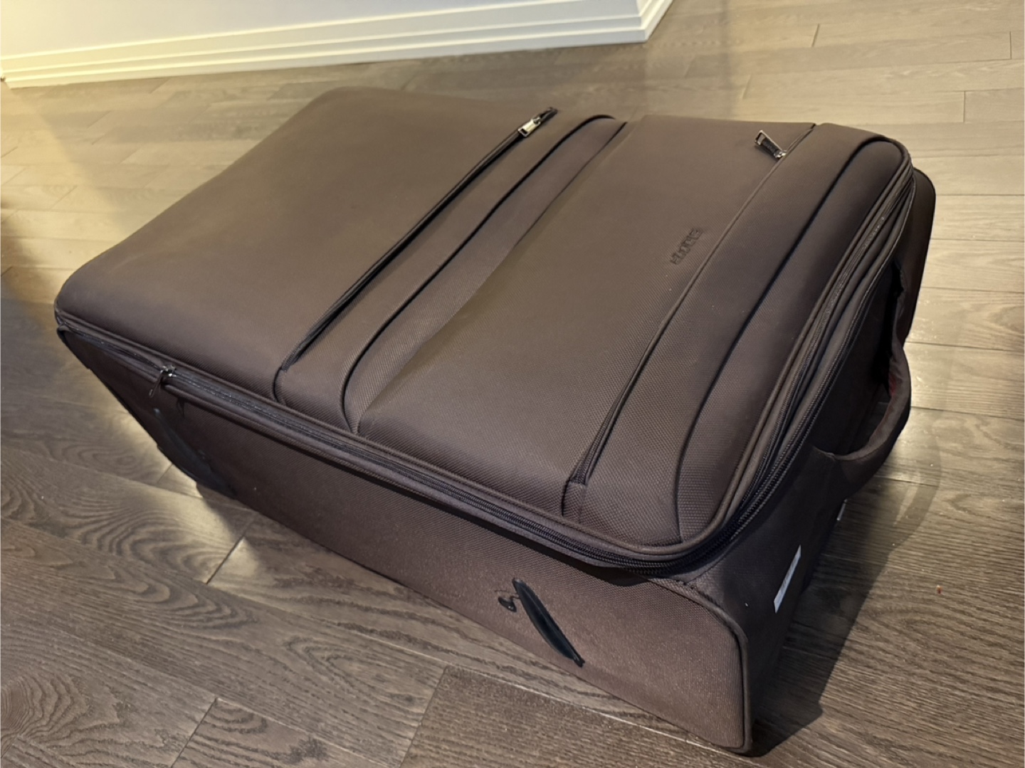Brown Rolling Suitcase