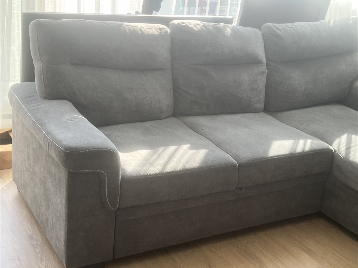 Grey Sectional Couch - photo 3