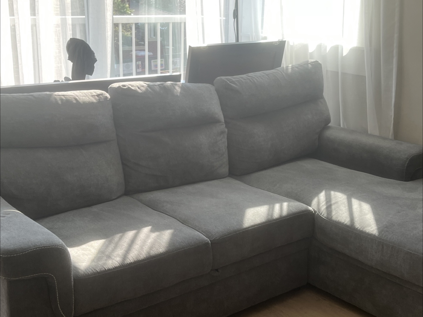 Grey Sectional Couch - photo 2
