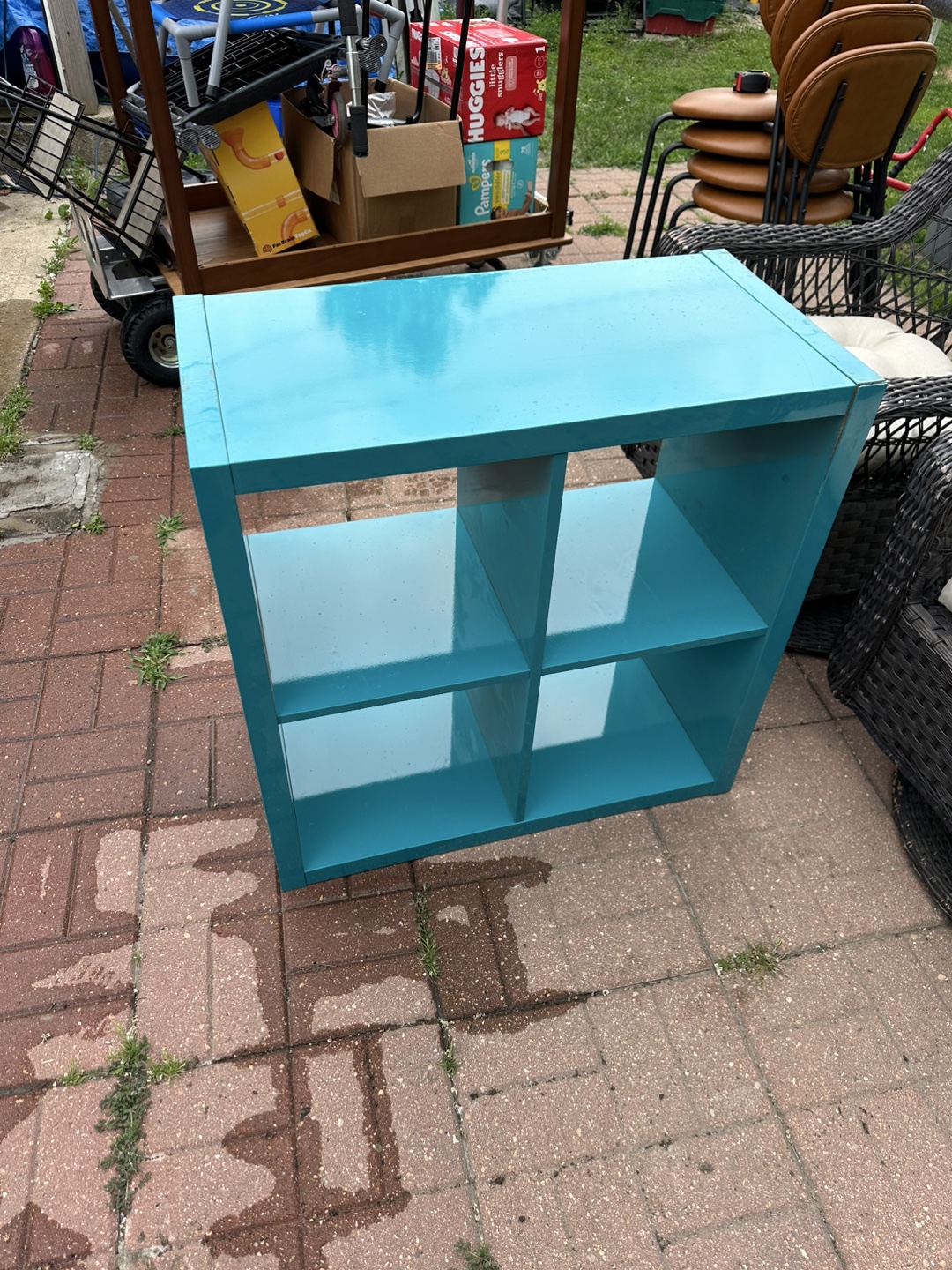 Teal Cube Storage Unit - photo 3