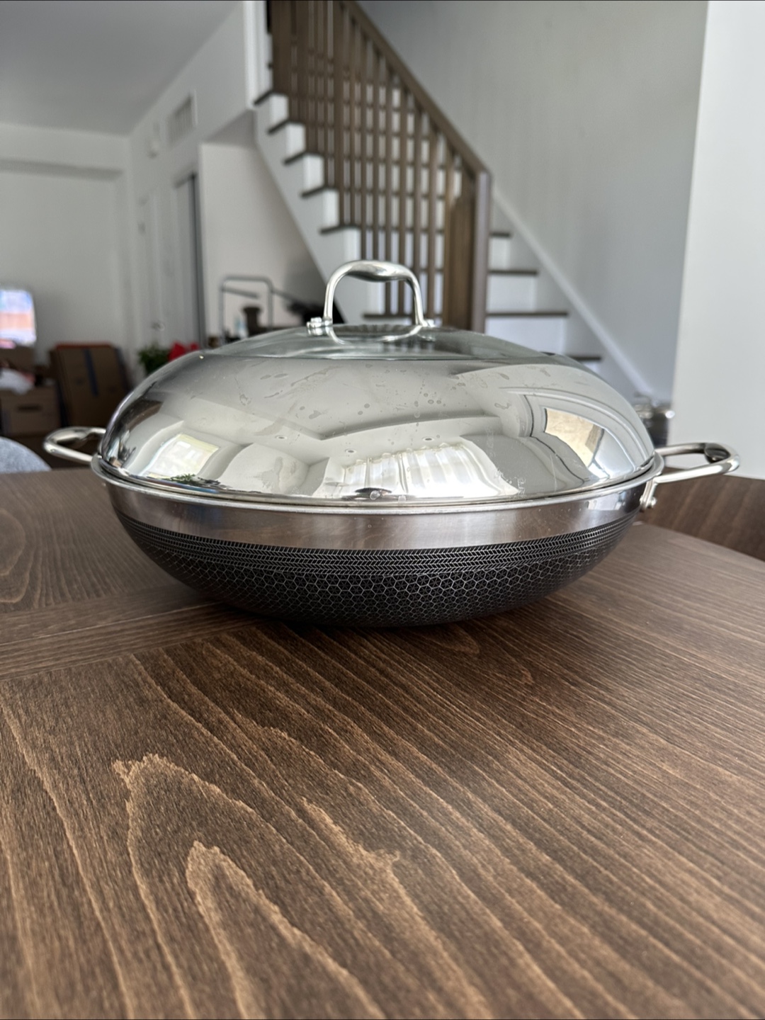 HexClad Hybrid Nonstick Wok with Lid - photo 2
