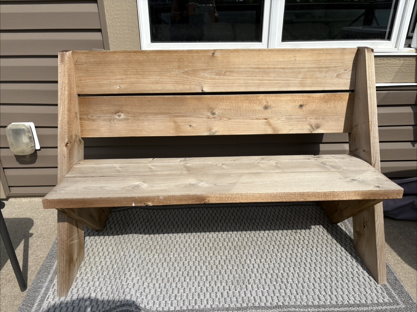 Wooden bench
