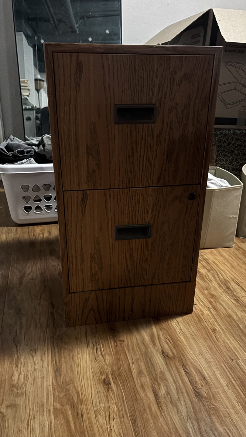 2 Drawer Metal File Cabinet