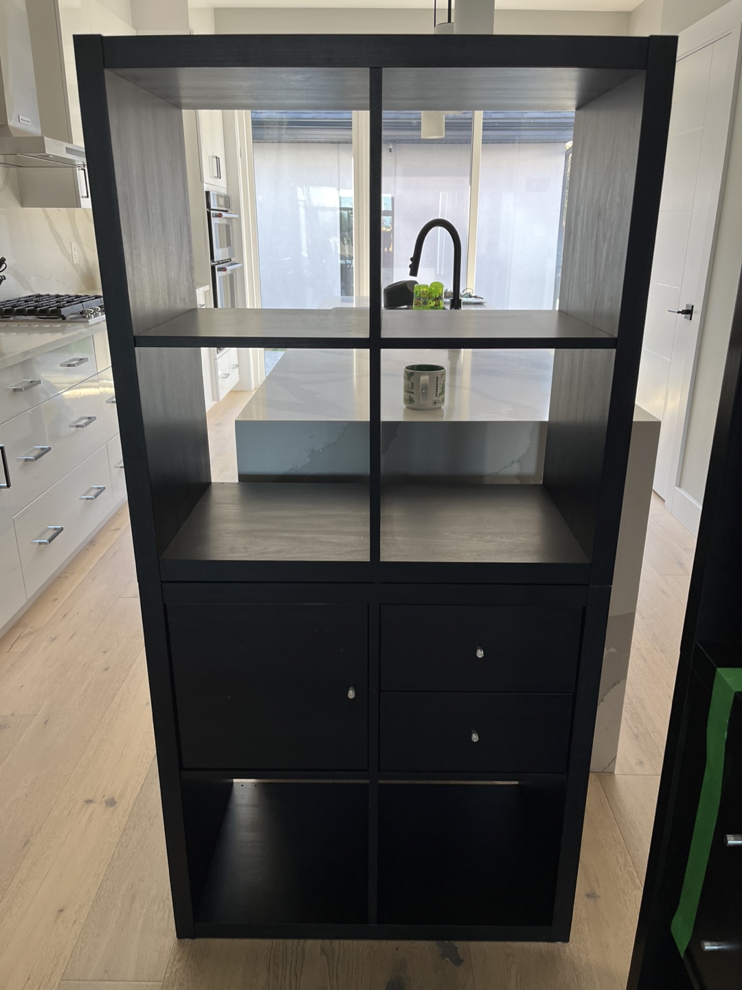 Shelf unit x2 Ikea Kallax Black brown Good condition