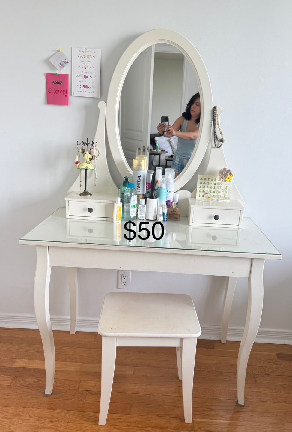 Vanity Set with Stool