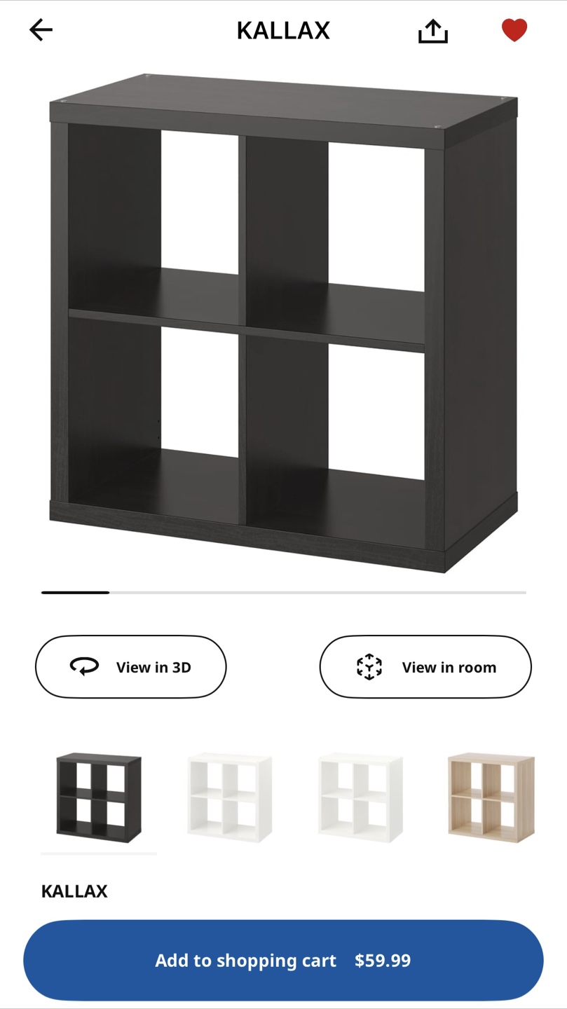 Shelf unit x2 Ikea Kallax Black brown Good condition - photo 2