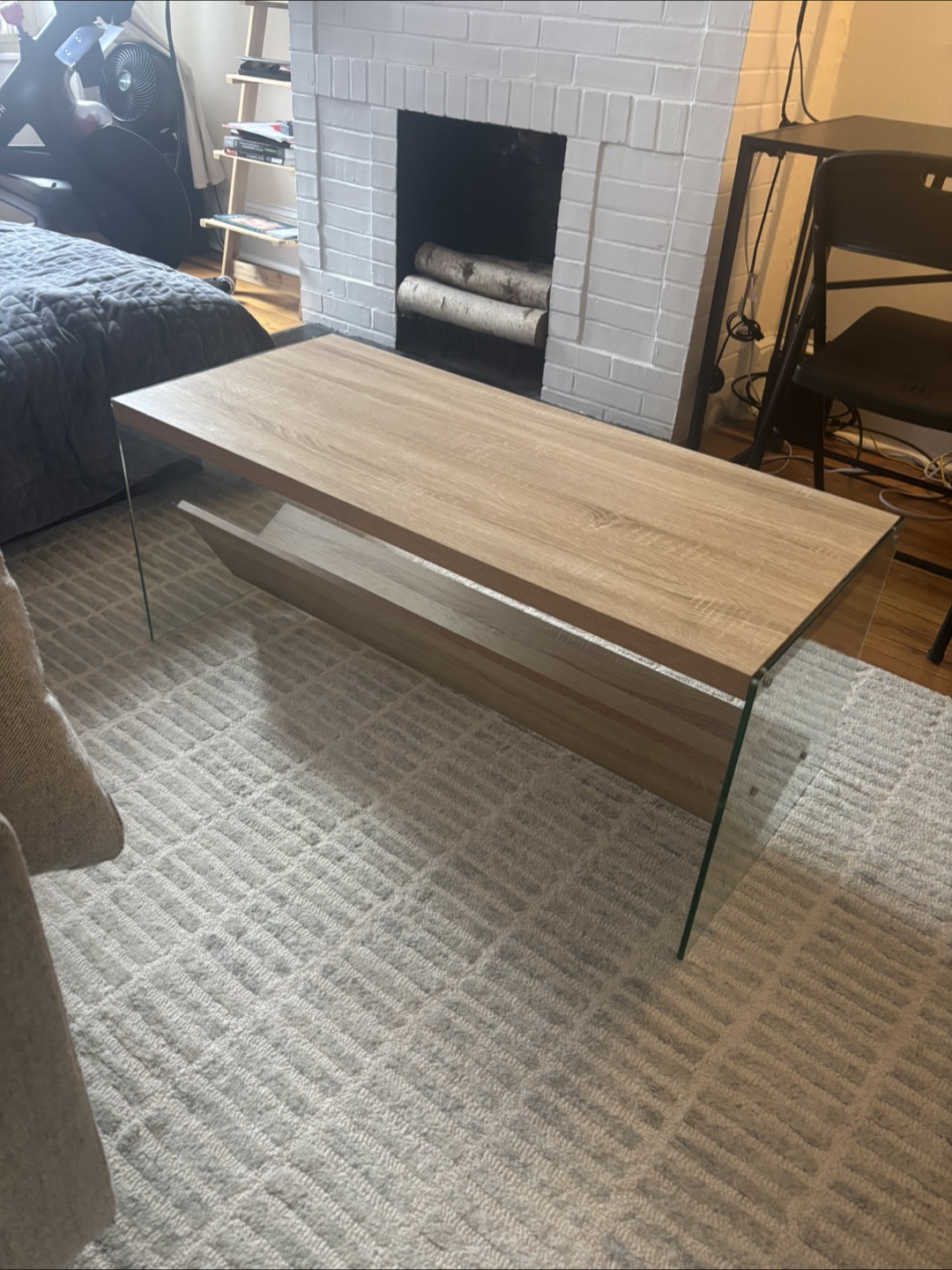 Coffee Table with Glass Legs