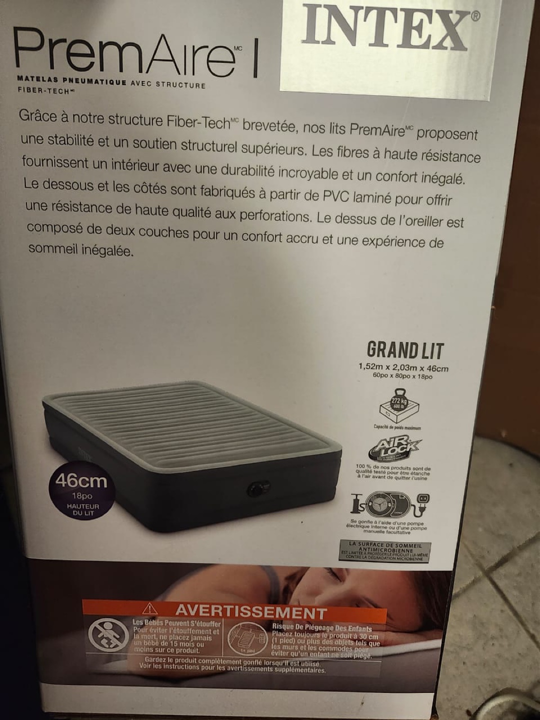 Intex PremAire I Grand Lit Air Mattress - photo 2