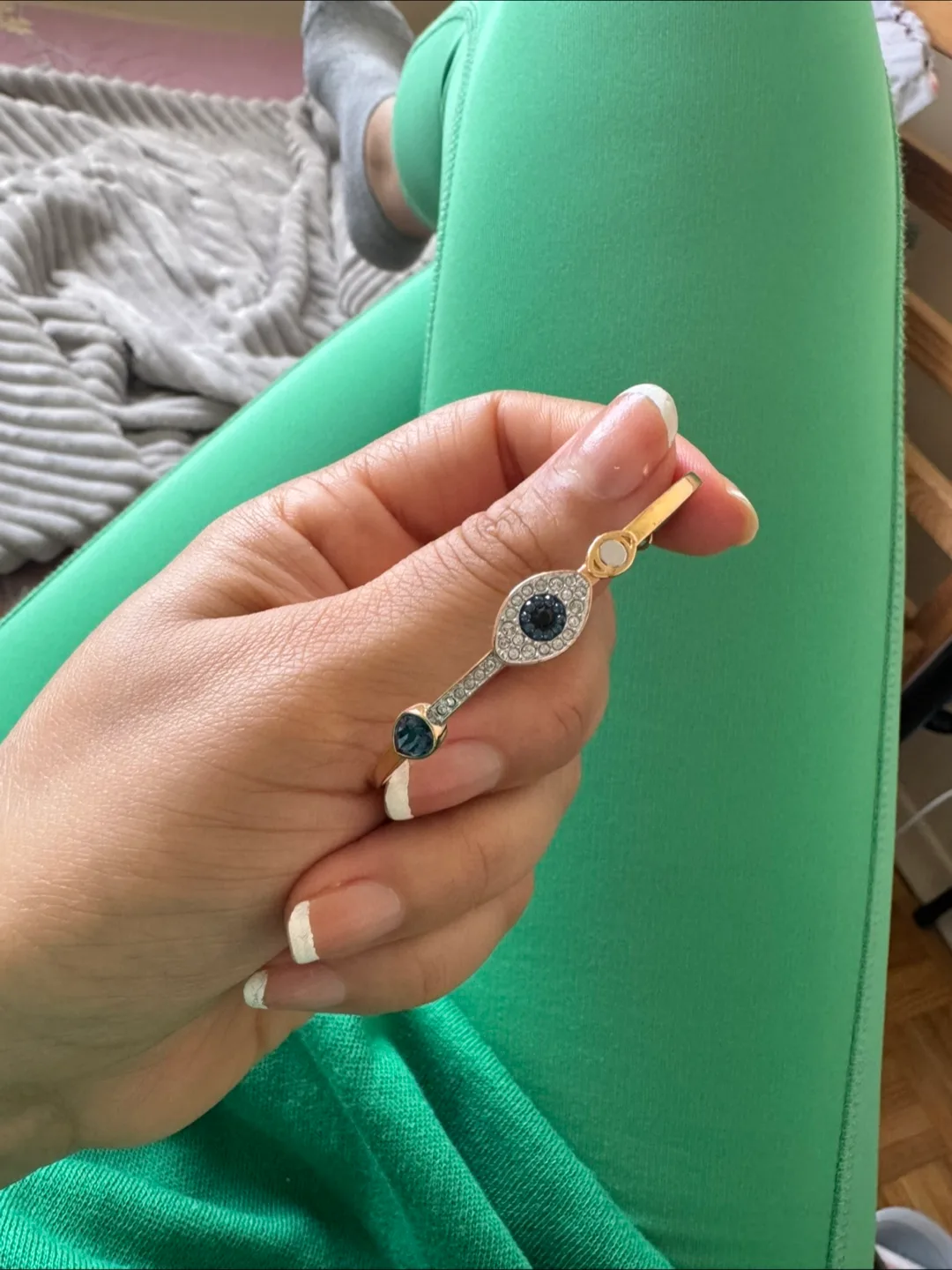 Swarovski Symbolika Evil Eye Bangle Bracelet thumbnail
